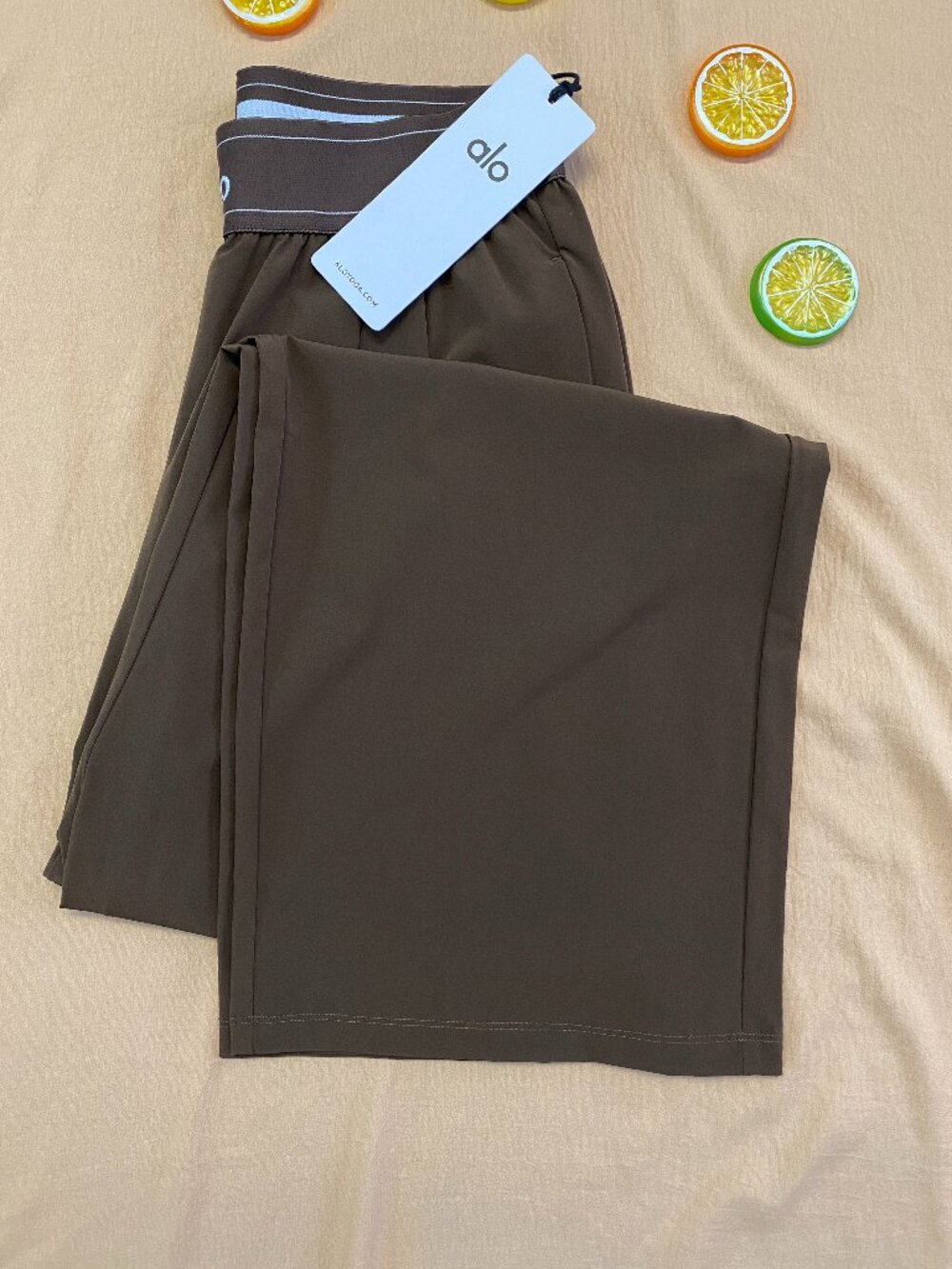 ALO Yoga Suit Up Wide Leg Trouser Espresso,New Season Favorite 30” Inseam🤎Chic - Picture 6 of 8